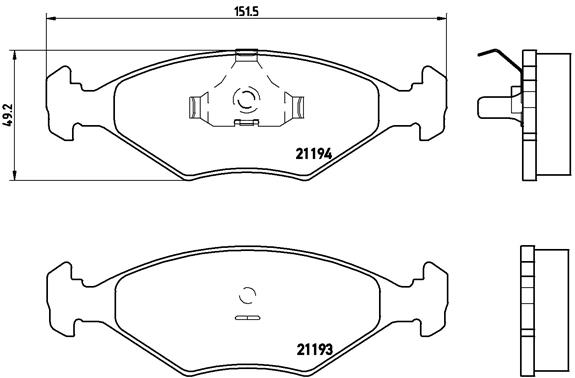 Remblokset Brembo P 23 040