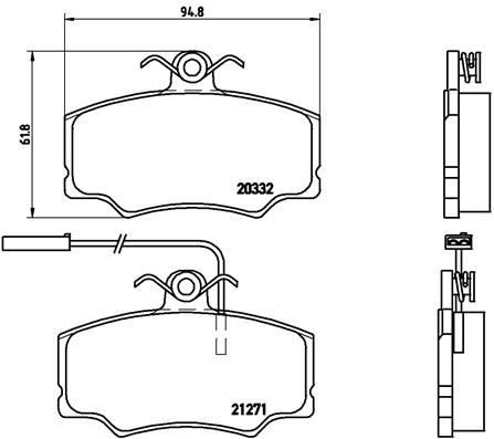 Remblokset Brembo P 23 048