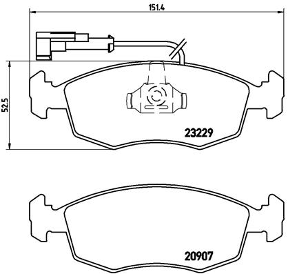 Remblokset Brembo P 23 063