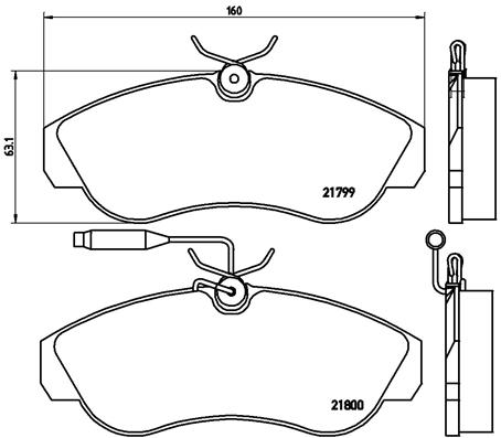 Remblokset Brembo P 23 069