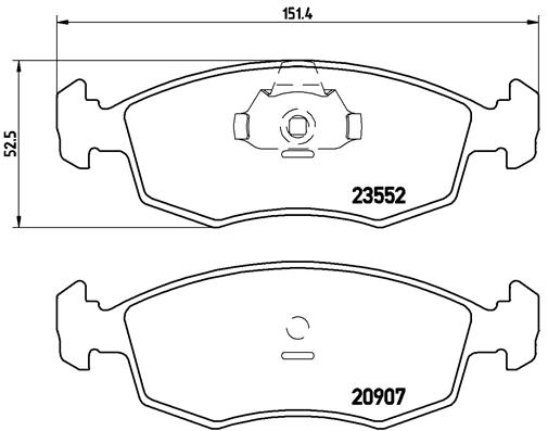 Remblokset Brembo P 23 079