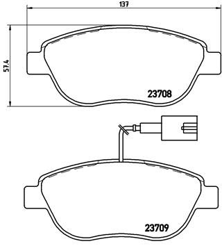 Remblokset Brembo P 23 087