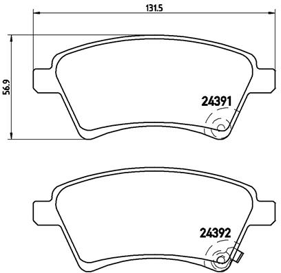 Remblokset Brembo P 23 105