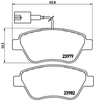 Remblokset Brembo P 23 108