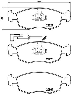 Remblokset Brembo P 23 121