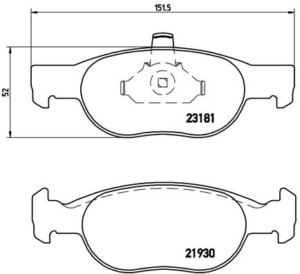 Remblokset Brembo P 23 125