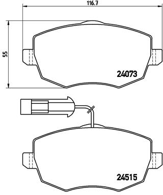 Remblokset Brembo P 23 128