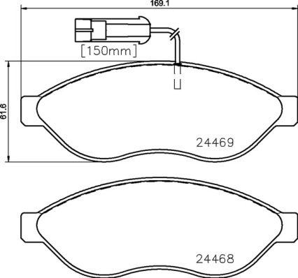 Remblokset Brembo P 23 144