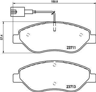 Remblokset Brembo P 23 145