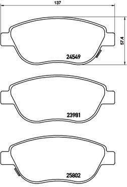 Remblokset Brembo P 23 153