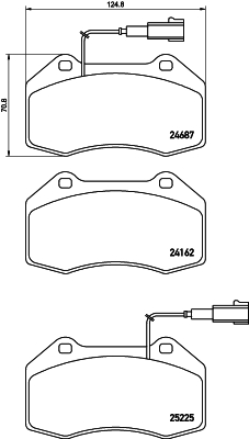 Remblokset Brembo P 23 162