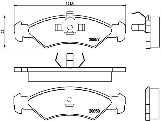 Remblokset Brembo P 24 016