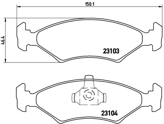 Remblokset Brembo P 24 043