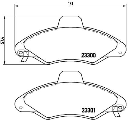 Remblokset Brembo P 24 045