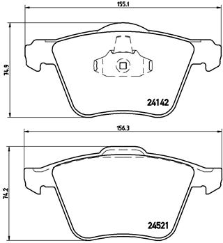 Remblokset Brembo P 24 077