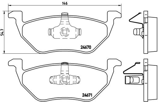 Remblokset Brembo P 24 085