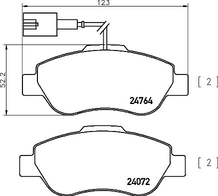 Remblokset Brembo P 24 150