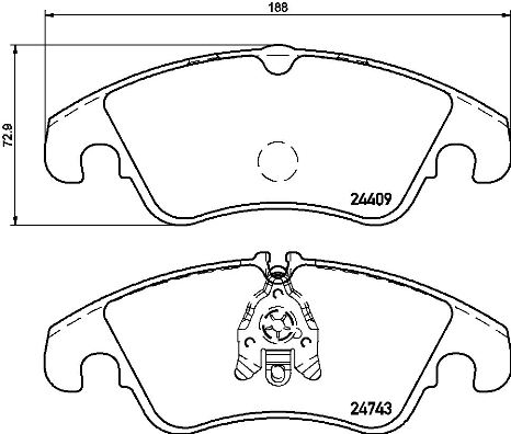 Remblokset Brembo P 24 161