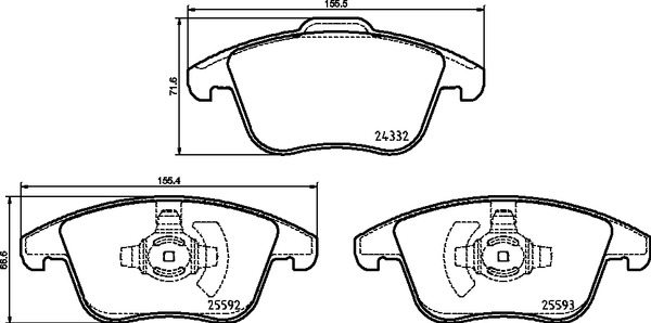 Remblokset Brembo P 24 211