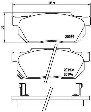 Remblokset Brembo P 28 008