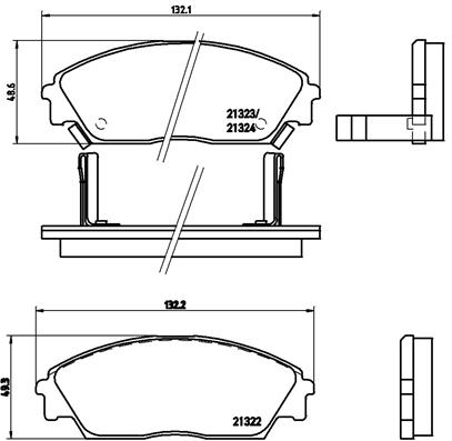 Remblokset Brembo P 28 016