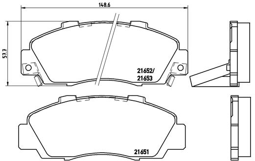 Remblokset Brembo P 28 026