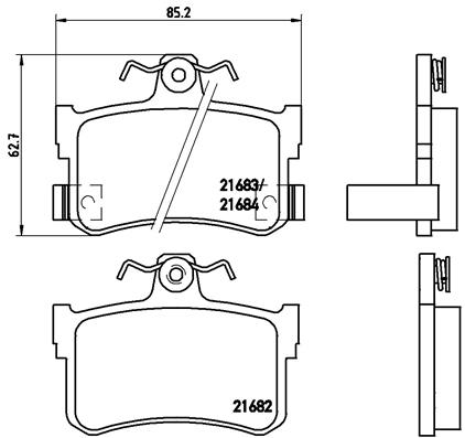 Remblokset Brembo P 28 027