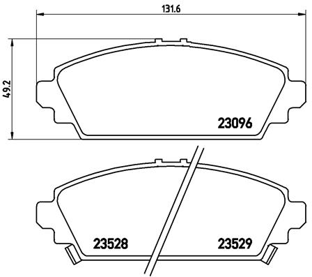 Remblokset Brembo P 28 031