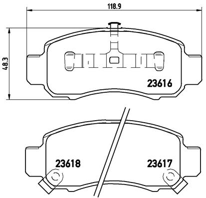 Remblokset Brembo P 28 033