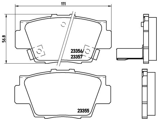 Remblokset Brembo P 28 040