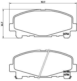 Remblokset Brembo P 28 043