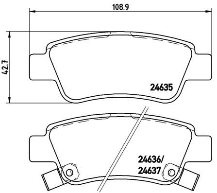 Remblokset Brembo P 28 046