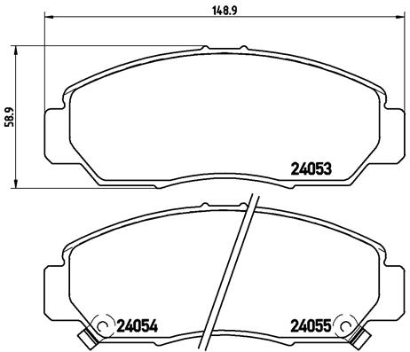 Remblokset Brembo P 28 047