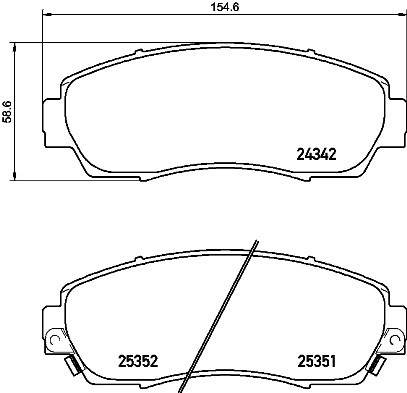 Remblokset Brembo P 28 068