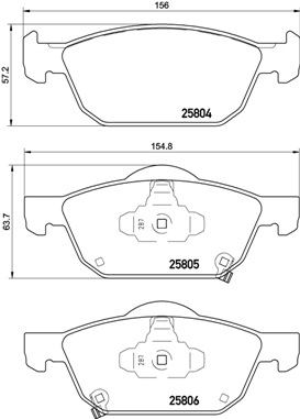 Remblokset Brembo P 28 076