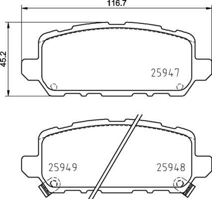 Remblokset Brembo P 28 090