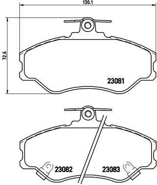 Remblokset Brembo P 30 005