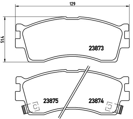 Remblokset Brembo P 30 016