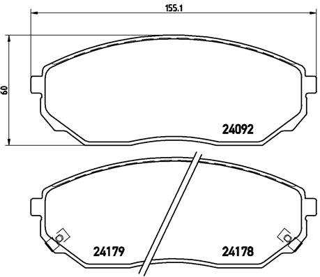 Remblokset Brembo P 30 019