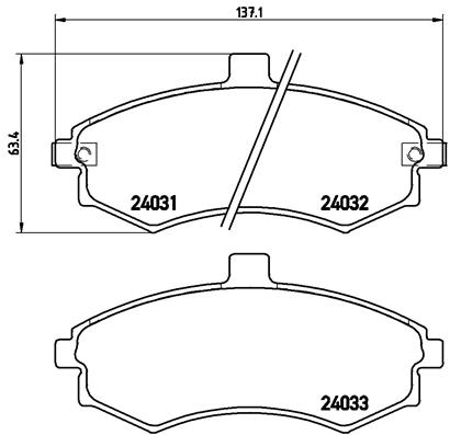 Remblokset Brembo P 30 020