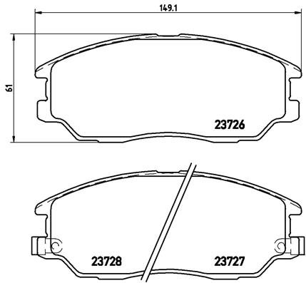 Remblokset Brembo P 30 028