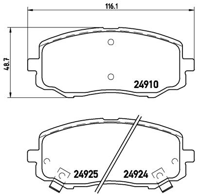 Remblokset Brembo P 30 045