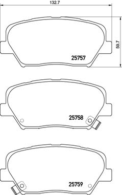 Remblokset Brembo P 30 070