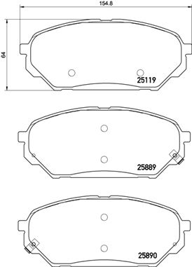 Remblokset Brembo P 30 071