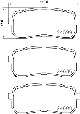 Remblokset Brembo P 30 080