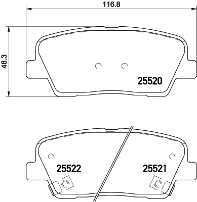 Remblokset Brembo P 30 081