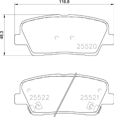 Remblokset Brembo P 30 104