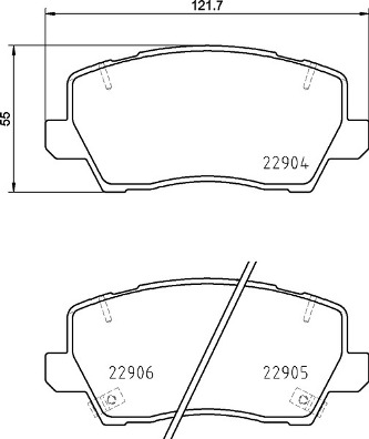 Remblokset Brembo P 30 114