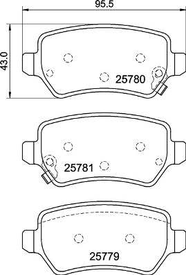 Remblokset Brembo P 30 120