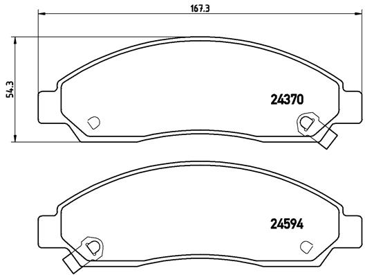 Remblokset Brembo P 34 005